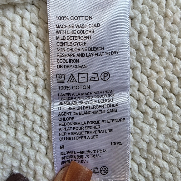 Tommy Bahama Womens XS Chunky Sweater Vest Ivory Coastal Grandma Boho Resort - Picture 6 of 9